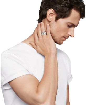 Men's Sterling Silver Pyramid Ring