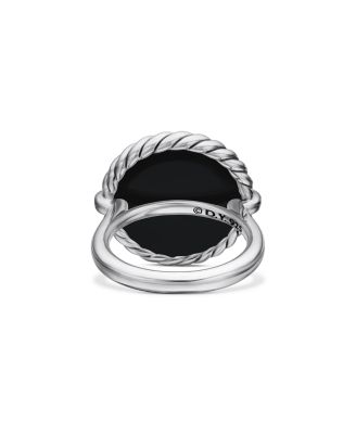  David Yurman Sterling Silver DY Elements&reg; Stone and Diamond Ring