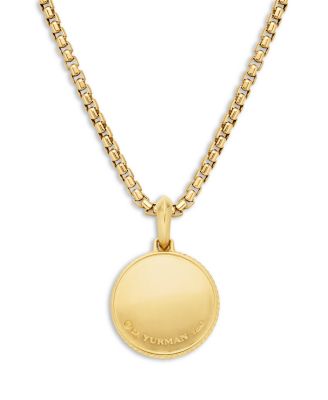 18K Yellow Gold Maritime Compass Amulet with Diamond