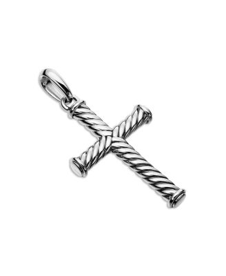 Men's Cable Cross Pendant