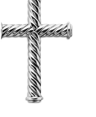 Men's Cable Cross Pendant