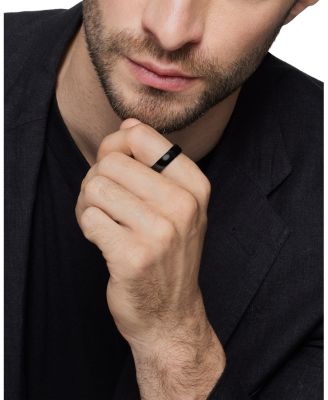 Men's Black Titanium 6mm Classic Band