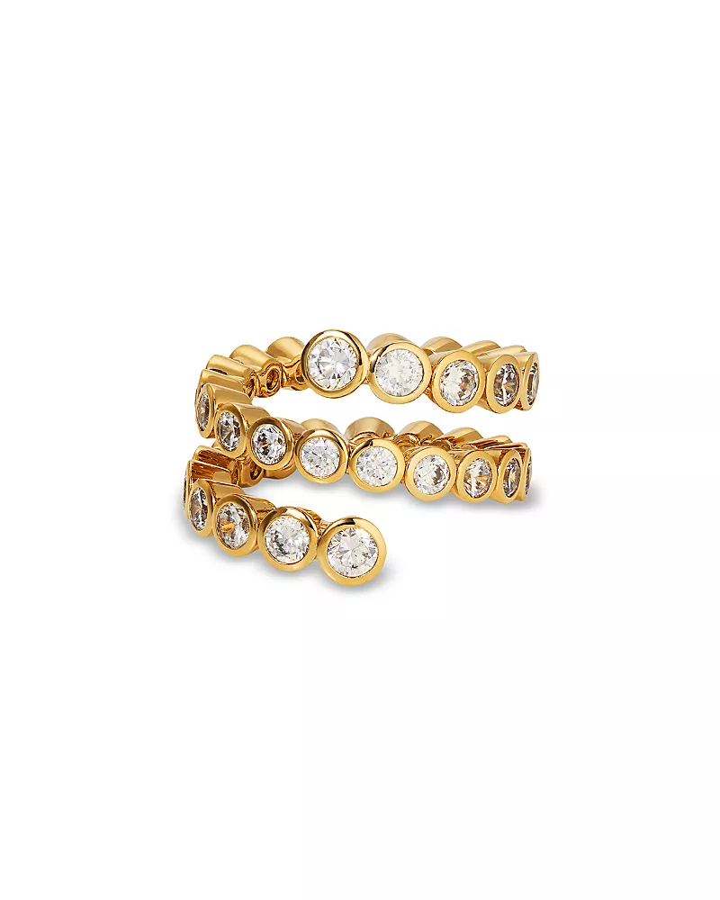 Nadri Dazzle Cubic Zirconia Bezel Wrap Ring