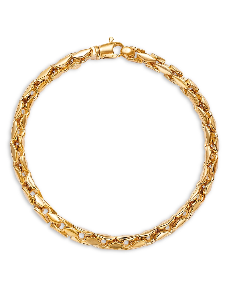 Bloomingdale's Fine Collection Men's Box Bracelet In 14k Yellow Gold In Gold