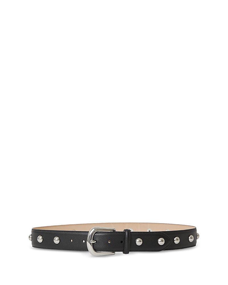 B-low The Belt Kennedy Moto Leather Belt In Black