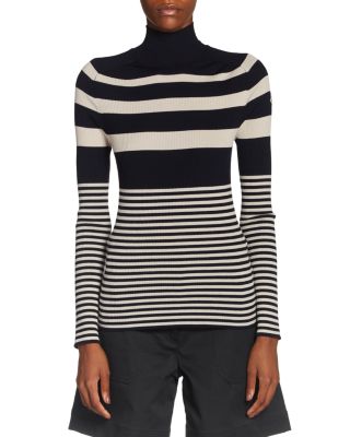 Moncler - Striped Mock Neck Sweater