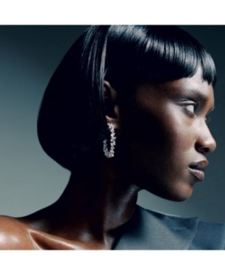  Illuminate Hoops in 14K White Gold, 18.3ctw Mixed Shaped Lab Grown Diamonds