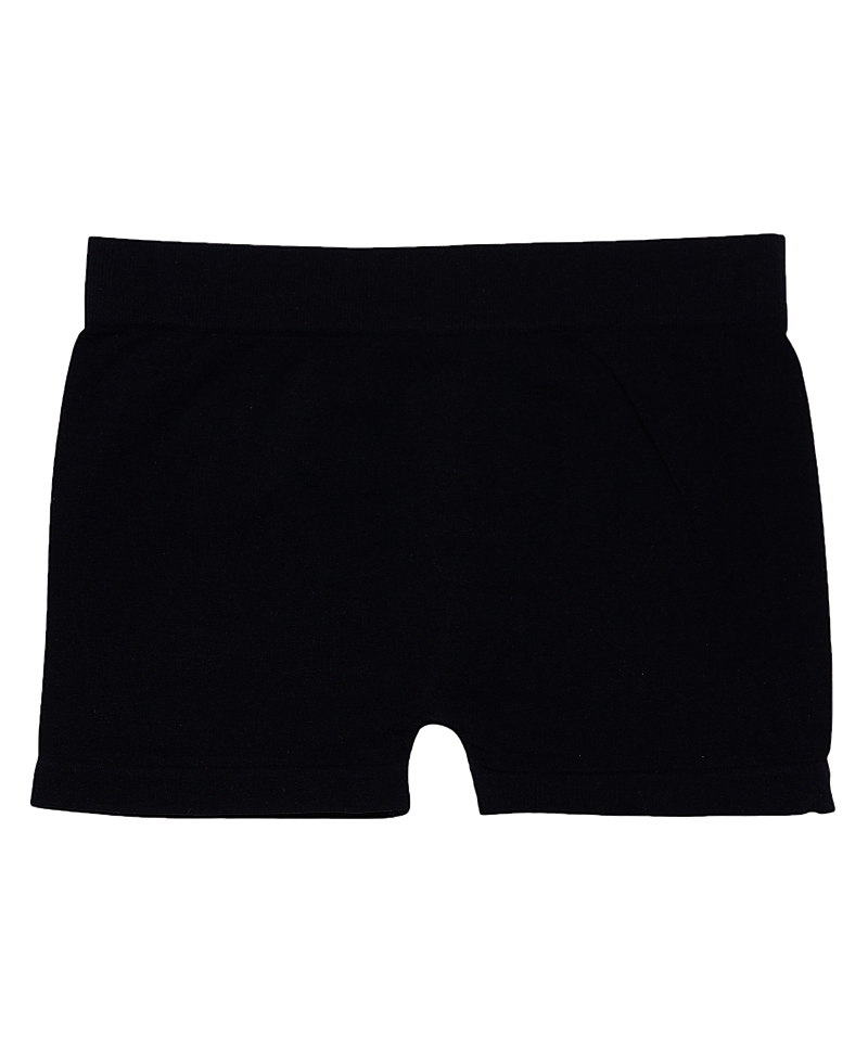 Malibu Sugar Girls' Solid Boy Shorts (4-6x) - Little Kid In Black
