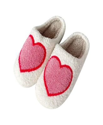Malibu Sugar - Girls' Plush Heart Slippers - Big Kid