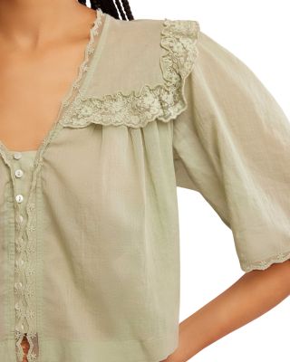 Luna Lace Trim Top