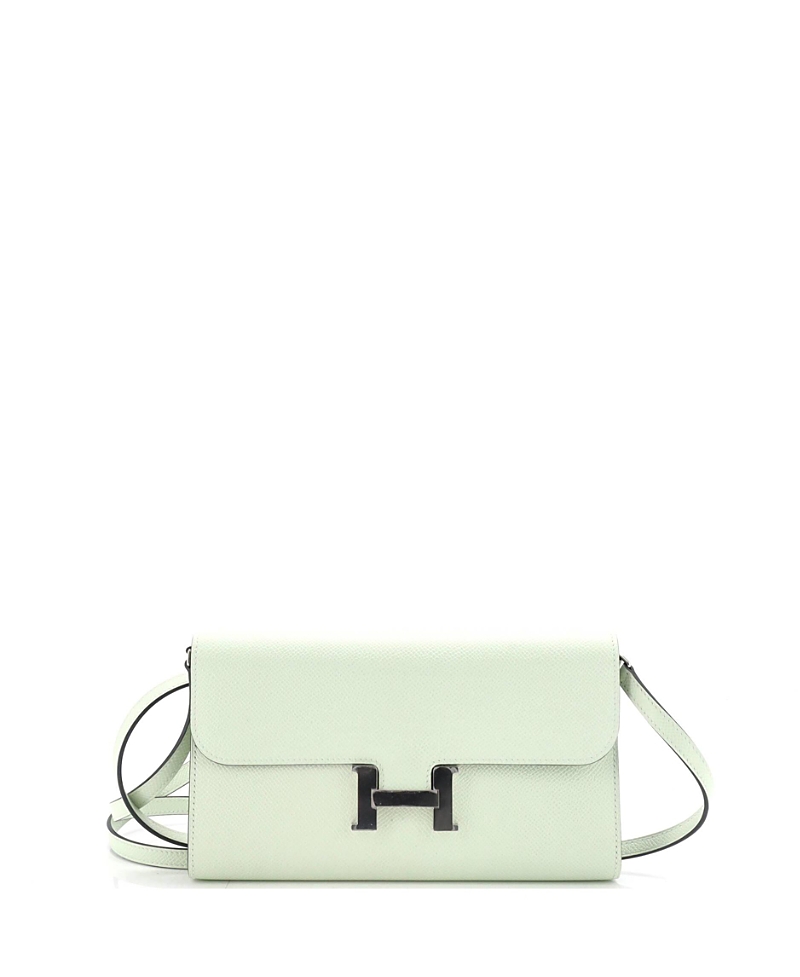 Pre-Owned Hermes Constance To Go Wallet Epsom