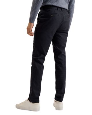 Micro Houndstooth Slim Fit Pants