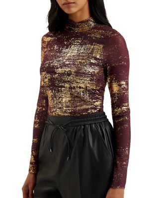 Ted Baker - Sofiy Foil Print Mesh top