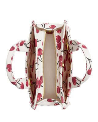 COACH Small Cargo Cherry Print Canvas Tote Bag | Bloomingdale's