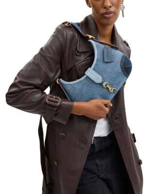 バッグ COACH Denim Signature Hamptons Handbag COACH Denim Hamptons Hobo Bag | Bloomingdale's