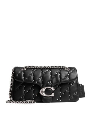COACH - Tabby Small Crystal Rivet Quilted Leather Shoulder Bag