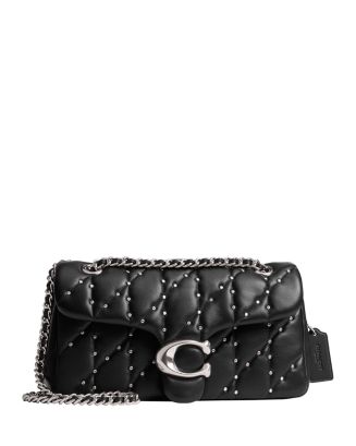 COACH Tabby Small Crystal Rivet Quilted Leather Shoulder Bag ...