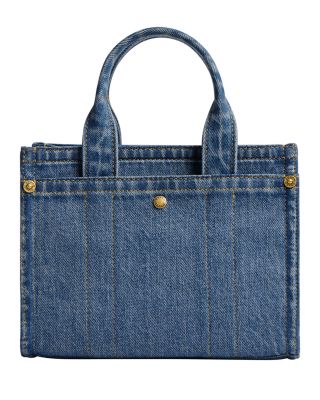 COACH Mini Cargo Denim Tote Bag | Bloomingdale's