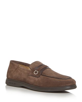 Men's Drame Suede Gancini Loafers