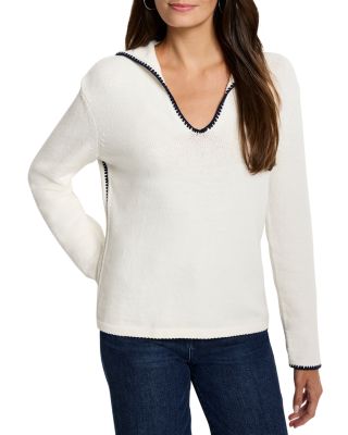 Nic+Zoe Blanket Stitch Getaway Sweater
