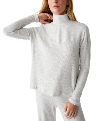 Michael Stars - Bruna Mixed Rib Mock Neck Sweater