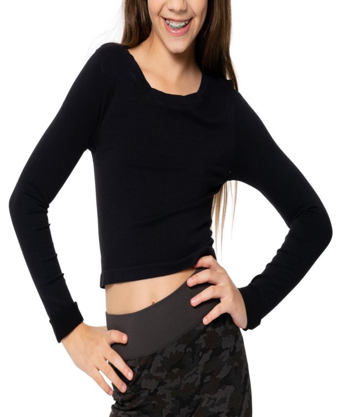 Girls' Goes with Everything Long sleeve Seamless Top