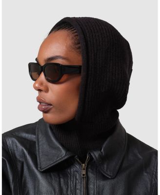  Upcycled Merino Wool Ribbed Balaclava