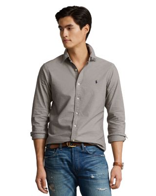Classic Fit Long Sleeve Cotton Oxford Button Down Shirt