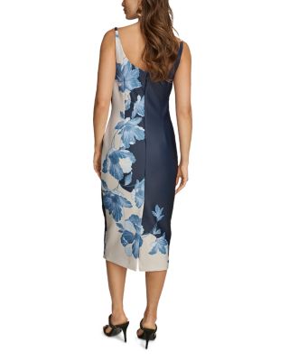 Boat Neck Sleeveless Midi Dress