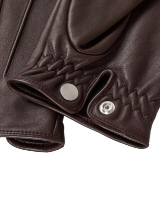 Leather Fleece Lined Gloves 