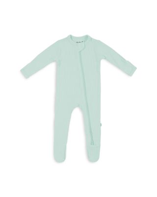 Unisex Zip Up Ribbed Footie - Baby