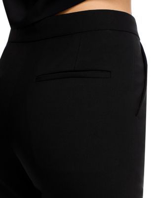 High Rise Cropped Cigarette Pants