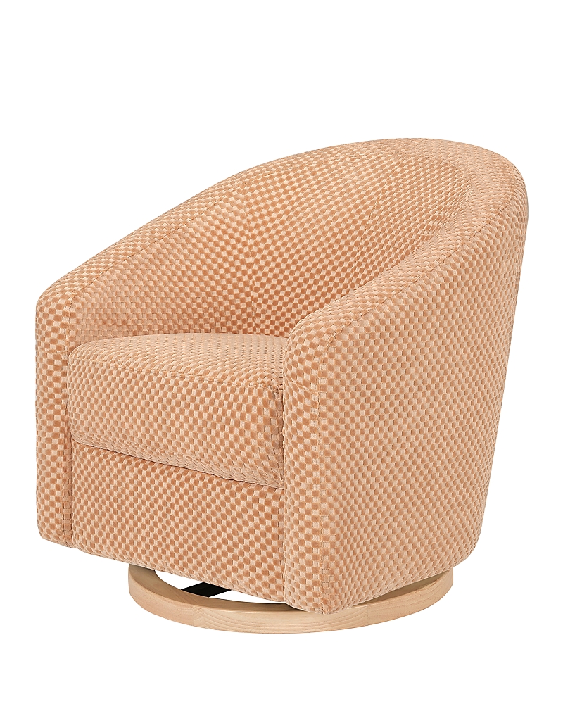 Babyletto Madison Swivel Glider in Velvet Checker