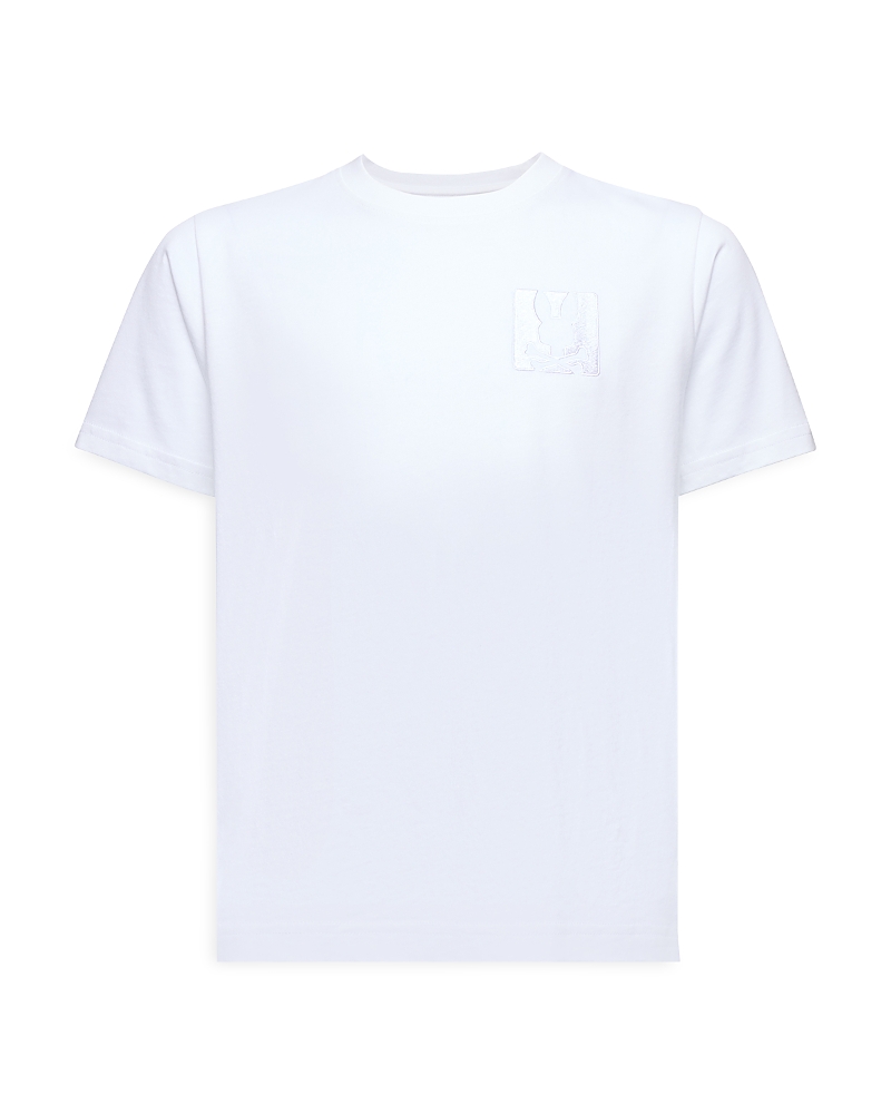 Shop Psycho Bunny Boys' Genoa Embroidered Bunny Tee - Little Kid, Big Kid In White