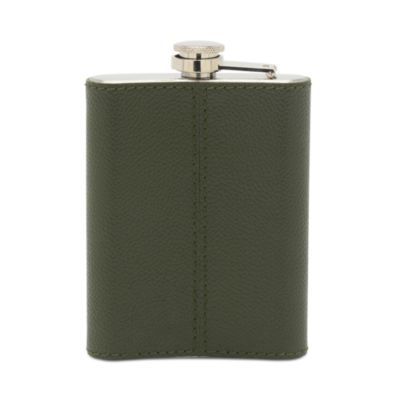 Warren Stainless Steel and Full Grain Leather Flask 