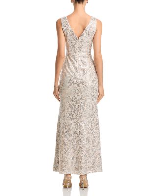 Sleeveless Ruffle Gown