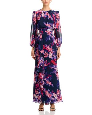 Ruffled Long Sleeve Dress