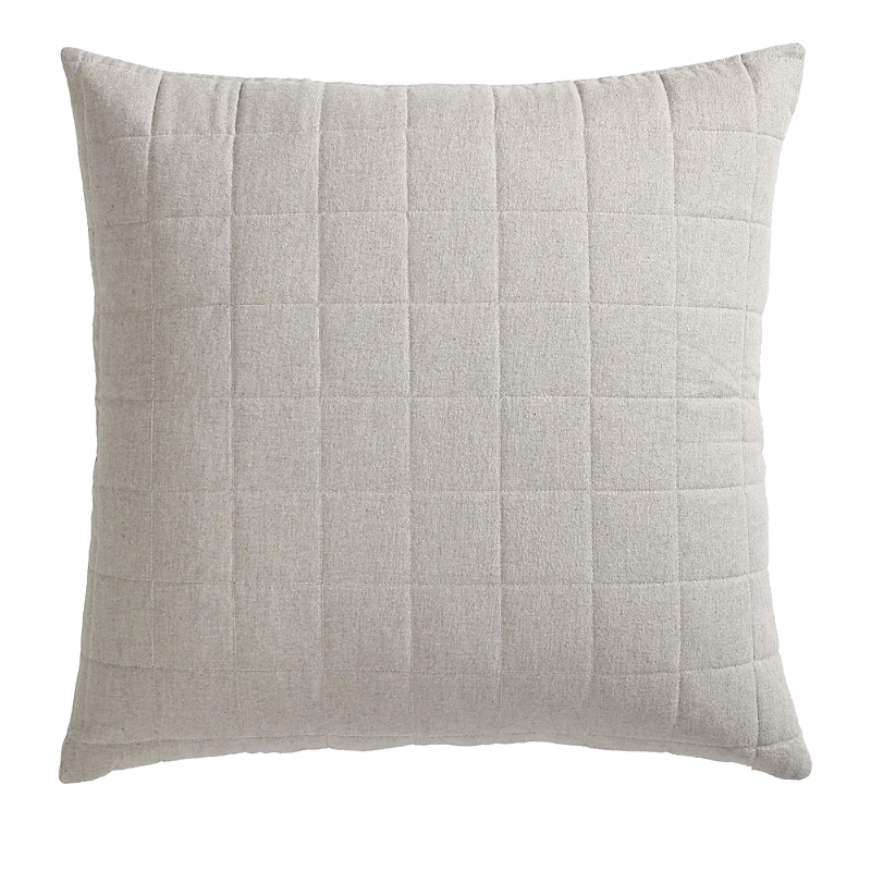 Calvin Klein Melange Flannel Euro Sham, Pair In Natural