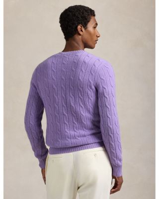 Cashmere Cable Knit Crewneck Sweater