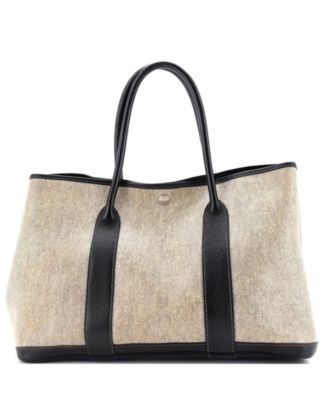 Pre-Owned HERMÈS - 36 Garden Party Tote Toile and Leather