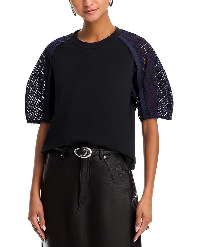 3.1 Phillip Lim Lace Trim Tee
