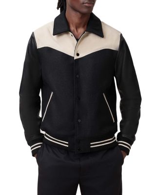 Endleton Mixed Media Western Bomber Jacket