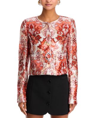 Sequin Damask Jacket
