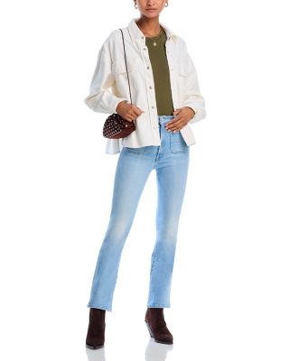 Hustler Patch Pocket High Rise Ankle Jeans in Tune In Tune Out