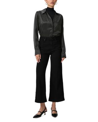 Anessa High Rise Cropped Wide Leg Jeans