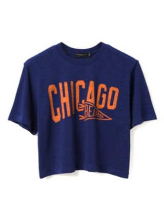  Women&#39;s NFL Chicago Bears Dual Threat Mock Neck Crop Tee