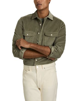 Reiss Regular Fit Button Front Corduroy Shirt