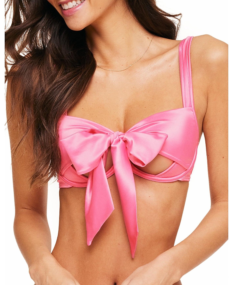 Adore Me Gynger Unlined Quarter Cup Bra In Medium Pink
