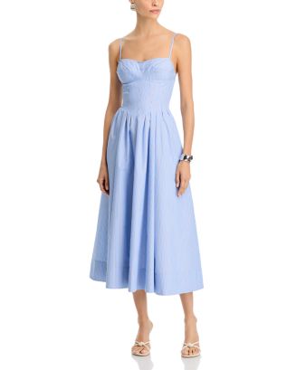 SIMKHAI Kittiya Poplin Midi Dress | Bloomingdale's Women