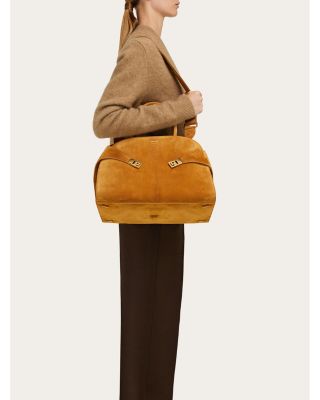 Medium Suede Hug Handbag